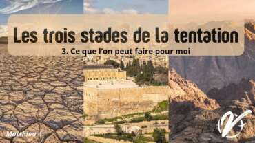 Timothée MELE : Les trois stades de la tentation (3/3)