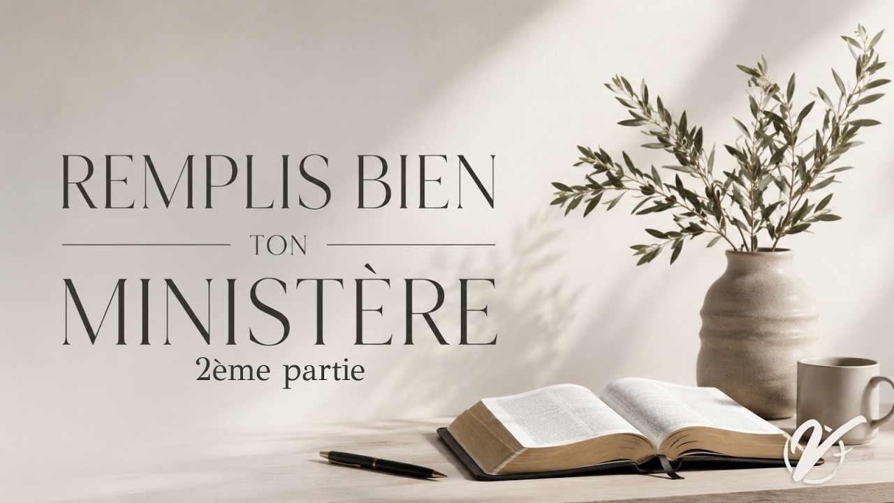 Remplis bien ton ministère (Partie 2) - Nicolas TESSIER